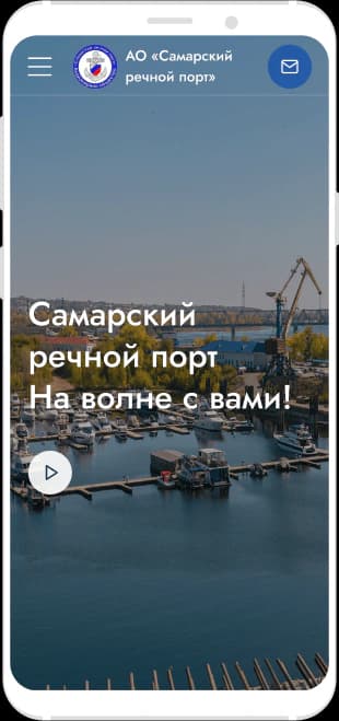 Мобильная версия сайта rechport.ru — главная