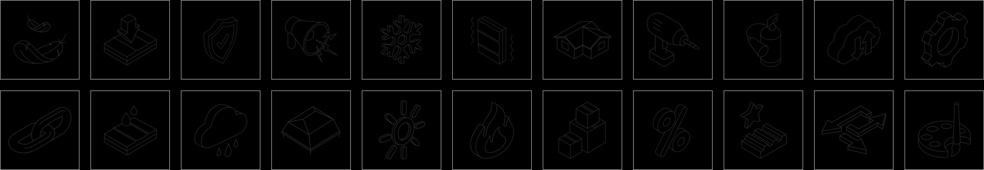 Набор из 100 изометрических иконок