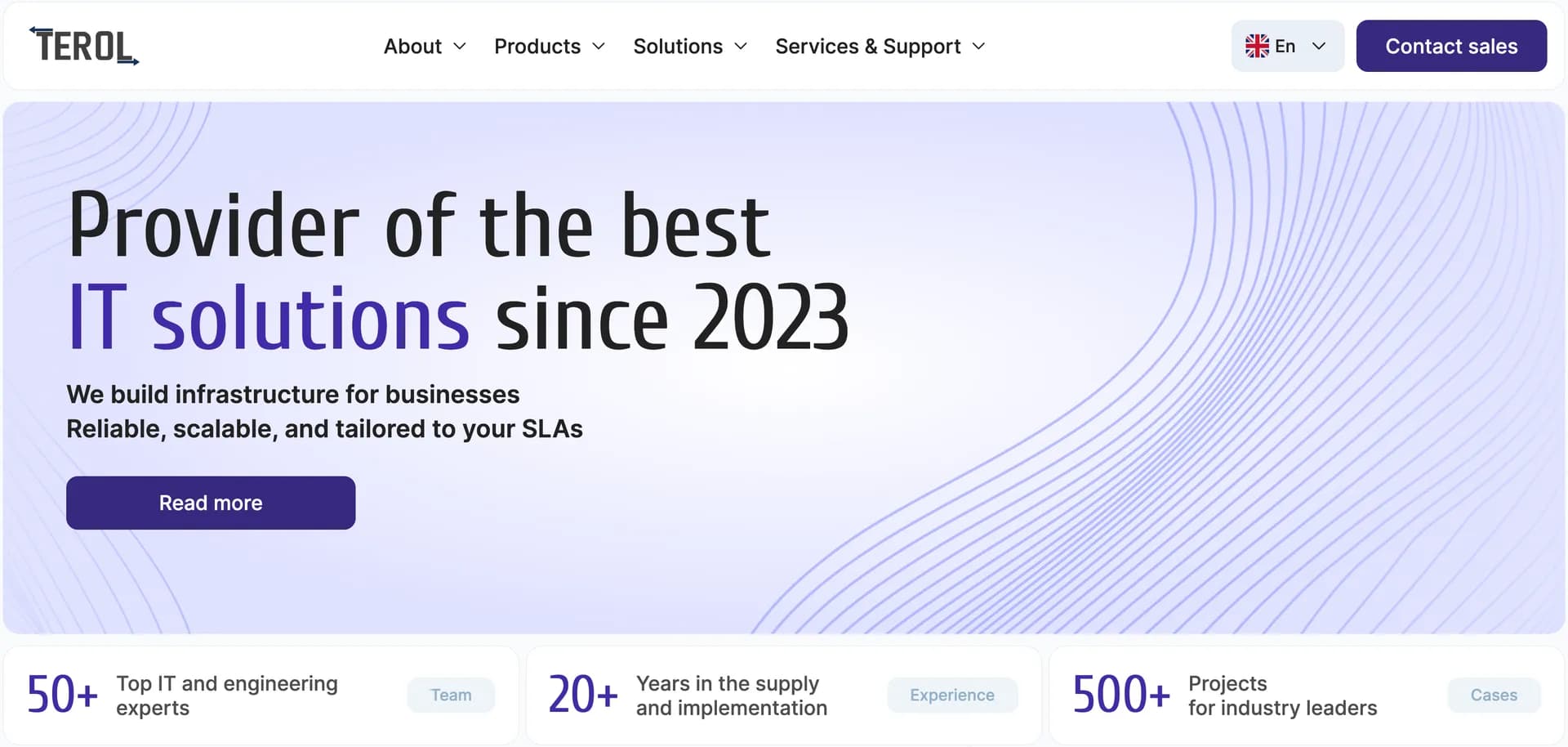 Главная страница сайта terol.co.th